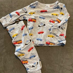 H&M organic cotton pajama set 2-4 months
